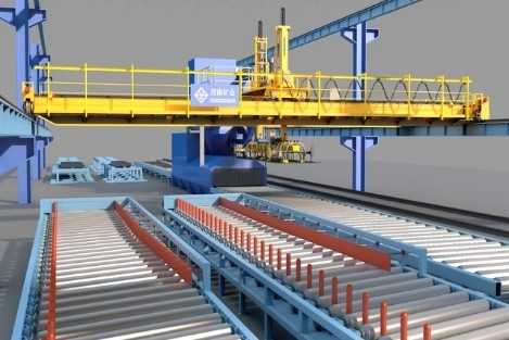 Automated Steel Plate Handling Crane