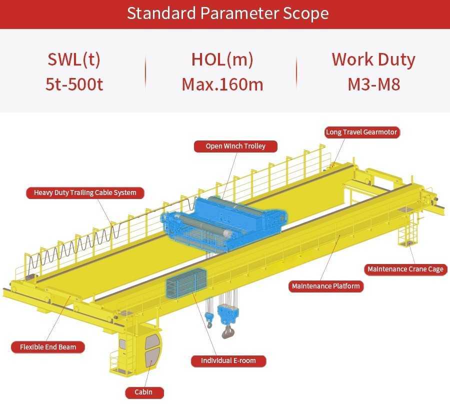 FEM double girder overhead crane