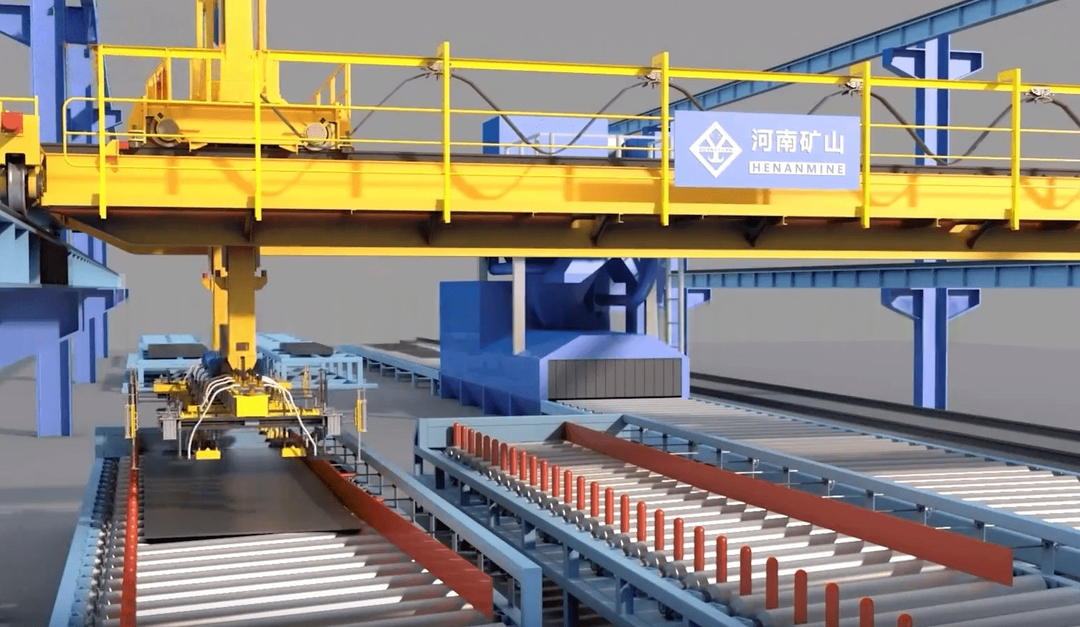 Automated Steel Plate Handling Crane
