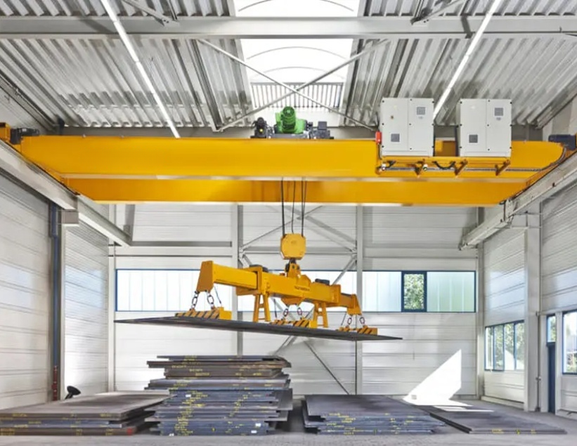 Automated Steel Plate Handling Crane