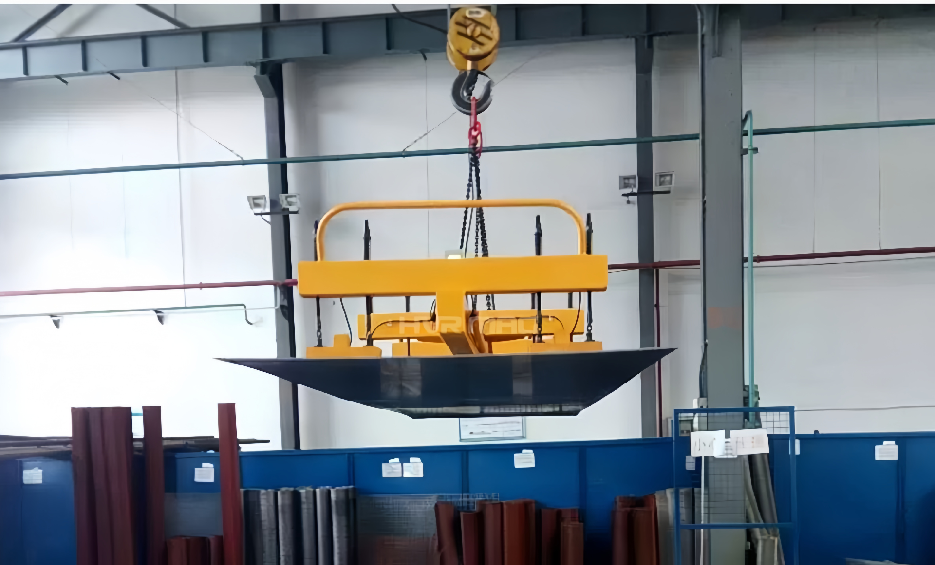 Automated Steel Plate Handling Crane