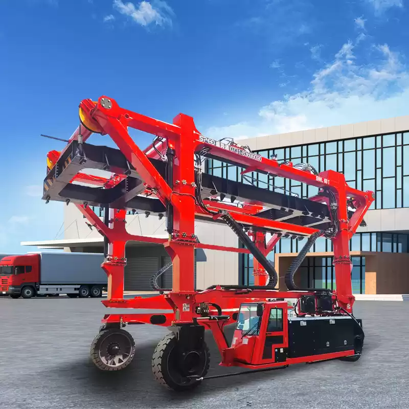 Straddle crane