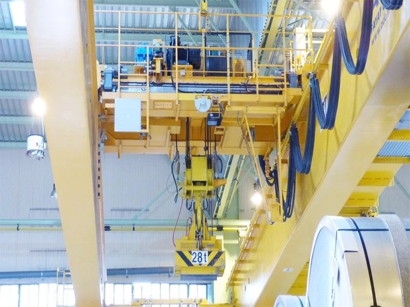 Electromagnetic bridge crane